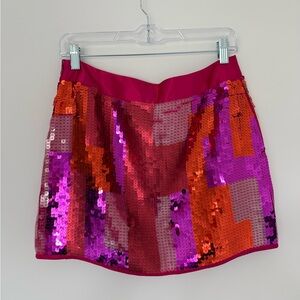 Express Sequin Mini Skirt